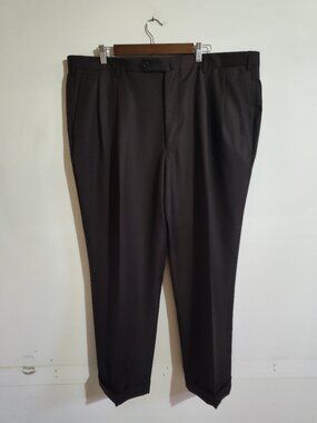INCOTEX Venezia 1951 Sz 35x36 Super 100s Virgin Wool Pleated Dress Pants Italy